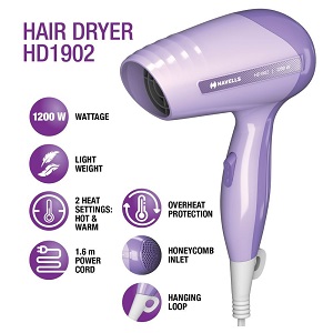 Havells 1200W Hair Dryer with 2 Heat Settings (HD1902)