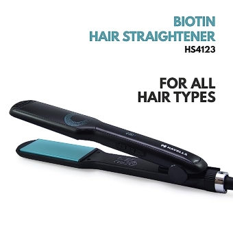 Havells HS4123 Biotin Infused Wide Plates & Temperature Control (Hair Straightener)